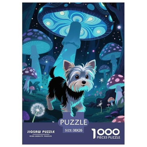 Yorkshire Terrier Welpen Puzzle 1000-teilige Schwer Puzzle Spielzeug Pädagogisches Spiel Impossible Herausforderung Spielzeug Für Erwachsene Und Kinder Ab 12 Jahren 38x26cm/1000pcs Yorkshire Terrier Welpen Puzzle 1000-teilige Schwer Puzzle Spielzeug Pädagogisches Spiel Impossible Herausforderung Spielzeug Für Erwachsene Und Kinder Ab 12 Jahren 38x26cm/1000pcs von JLZBXCUER