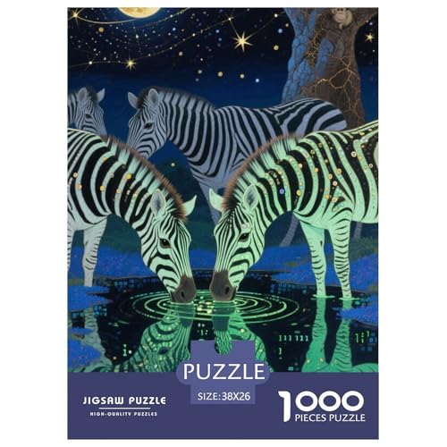 Zebra Puzzle 1000-teilige Schwer Puzzle Spielzeug Lernspiel Impossible Herausforderungsspielzeug Für Erwachsene Und Kinder in Bewährter 38x26cm/1000pcs Zebra Puzzle 1000-teilige Schwer Puzzle Spielzeug Lernspiel Impossible Herausforderungsspielzeug Für Erwachsene Und Kinder in Bewährter 38x26cm/1000pcs von JLZBXCUER