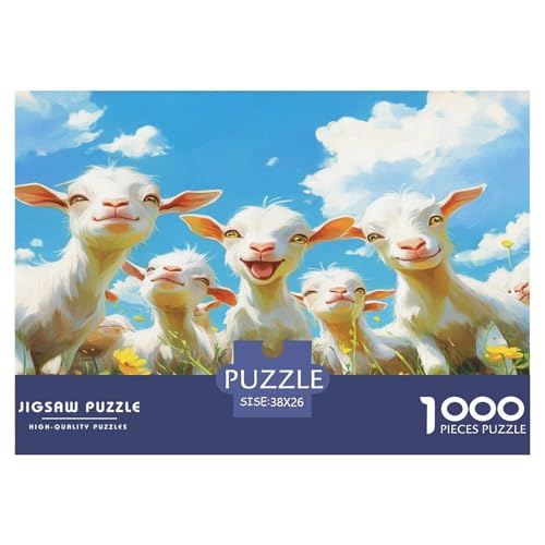 Ziege Puzzle 1000 Teile Schwer Puzzle Spielzeug Lernspiel Impossible Herausforderung Spielzeug Für Erwachsene Kinder 38x26cm/1000pcs Ziege Puzzle 1000 Teile Schwer Puzzle Spielzeug Lernspiel Impossible Herausforderung Spielzeug Für Erwachsene Kinder 38x26cm/1000pcs von JLZBXCUER