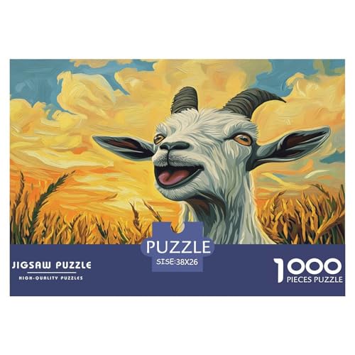 Ziege Puzzles 1000 Teile Schwer Puzzle Spielzeug Lernspiel Impossible Herausforderung Spielzeug Für Erwachsene Kinder 38x26cm/1000pcs Ziege Puzzles 1000 Teile Schwer Puzzle Spielzeug Lernspiel Impossible Herausforderung Spielzeug Für Erwachsene Kinder 38x26cm/1000pcs von JLZBXCUER