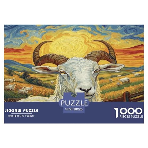 Ziege Puzzles 1000 Teile Schwer Puzzle Spielzeug Pädagogisches Spiel Impossible Herausforderungsspielzeug Für Erwachsene Kinder 38x26cm/1000pcs Ziege Puzzles 1000 Teile Schwer Puzzle Spielzeug Pädagogisches Spiel Impossible Herausforderungsspielzeug Für Erwachsene Kinder 38x26cm/1000pcs von JLZBXCUER