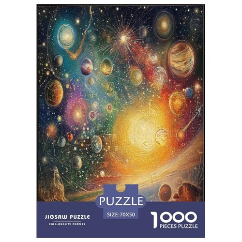 kosmische Galaxie Puzzle 1000-teilige Schwer Puzzle Spielzeug Lernspiel Impossible Herausforderung Spielzeug Für Erwachsene Und Kinder Ab 14 Jahren 70x50cm/1000pcs von JLZBXCUER
