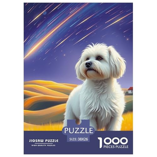 maltesisch Puzzle 1000 Teile Schwer Puzzle Spielzeug Lernspiel Impossible Haustier Hund Herausforderung Spielzeug Für Erwachsene Kinder 38x26cm/1000pcs maltesisch Puzzle 1000 Teile Schwer Puzzle Spielzeug Lernspiel Impossible Haustier Hund Herausforderung Spielzeug Für Erwachsene Kinder 38x26cm/1000pcs von JLZBXCUER