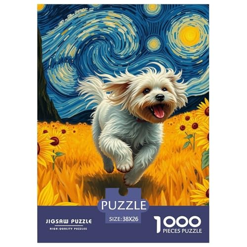 maltesisch Puzzle 1000-teilige Schwer Puzzle Spielzeug Lernspiel Impossible Haustier Hund Herausforderungsspielzeug Für Erwachsene Und Kinder Ab 14 Jahren 38x26cm/1000pcs maltesisch Puzzle 1000-teilige Schwer Puzzle Spielzeug Lernspiel Impossible Haustier Hund Herausforderungsspielzeug Für Erwachsene Und Kinder Ab 14 Jahren 38x26cm/1000pcs von JLZBXCUER