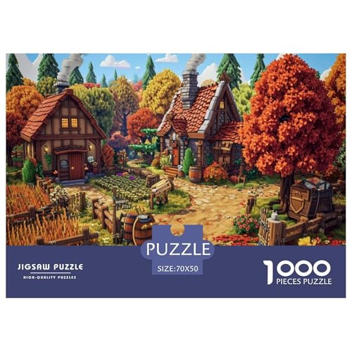ordentliches Haus Puzzle 1000-teilige Schwer Puzzle Spielzeug Lernspiel Impossible Herausforderung Spielzeug Für Erwachsene Und Kinder Ab 14 Jahren 70x50cm/1000pcs von JLZBXCUER