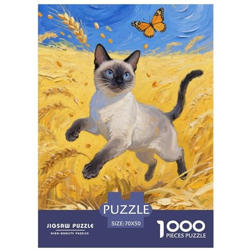 siamischen Puzzles 1000-teilige Schwer Puzzle Spielzeug Lernspiel Impossible Herausforderungsspielzeug Für Erwachsene Und Kinder in Bewährter 70x50cm/1000pcs von JLZBXCUER