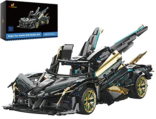 JMBricklayer 60131,Apollo Supersportwagen Bausteine Sets,Technik Auto Klemmbausteine,Rennwagen Bausatz, Sportwagen Spielzeug,Auto Geschenke für Erwachsene und Jugen JMBricklayer 60131,Apollo Supersportwagen Bausteine Sets,Technik Auto Klemmbausteine,Rennwagen Bausatz, Sportwagen Spielzeug,Auto Geschenke für Erwachsene und Jugen von JMBricklayer