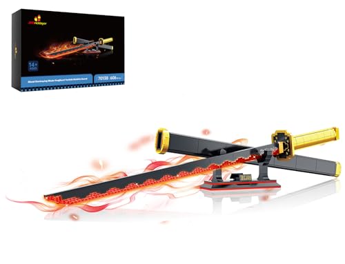 JMBricklayer Anime Katana Bausteine, 70138 Schwert Bausatz, Ninja Cosplay Spielzeug Klemmbausteine, Modell Geschenk für Erwachsene und Jungen ab 8+ mit Scheide Halterung JMBricklayer Anime Katana Bausteine, 70138 Schwert Bausatz, Ninja Cosplay Spielzeug Klemmbausteine, Modell Geschenk für Erwachsene und Jungen ab 8+ mit Scheide Halterung von JMBricklayer