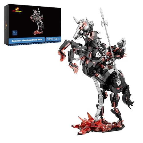 JMBricklayer Dark Rider Mech-Bausatz 70172, Hell Rider-Spielzeug mit Magma-Basis, Mech-Actionfigur-Modellbausatz-Sammlung, Zimmer- und Bürodekor, Geschenk für Kinder ab 12 Jahren,Jungen und Erwachsene JMBricklayer Dark Rider Mech-Bausatz 70172, Hell Rider-Spielzeug mit Magma-Basis, Mech-Actionfigur-Modellbausatz-Sammlung, Zimmer- und Bürodekor, Geschenk für Kinder ab 12 Jahren,Jungen und Erwachsene von JMBricklayer