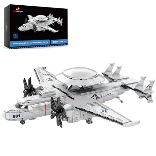 JMBricklayer Flugzeug-Baustein-Set 60009, militärisches E-2 Hawkeye Airborne Frühwarnflugzeug-Bauspielzeug, historische Sammlung oder Heimausstellung, Geschenk für Kinder und Erwachsene JMBricklayer Flugzeug-Baustein-Set 60009, militärisches E-2 Hawkeye Airborne Frühwarnflugzeug-Bauspielzeug, historische Sammlung oder Heimausstellung, Geschenk für Kinder und Erwachsene von JMBricklayer
