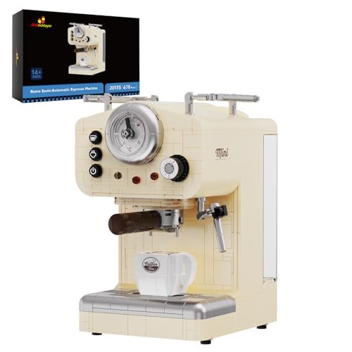 JMBricklayer Kaffeemaschinen-Bauset, Vintage-Bausatz für Erwachsene 20135, halbautomatische Retro-Espressomaschine, Spielzeug, Heimdekoration, Ausstellungsmodell-Set, ideal für Erwachsene Mädchen JMBricklayer Kaffeemaschinen-Bauset, Vintage-Bausatz für Erwachsene 20135, halbautomatische Retro-Espressomaschine, Spielzeug, Heimdekoration, Ausstellungsmodell-Set, ideal für Erwachsene Mädchen von JMBricklayer