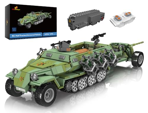 JMBricklayer Panzerwagen Klemmbausteine Modell 61516, Technik Militär Halbketten-Panzerfahrzeug Baustein, Ferngesteuerten Beweglichen Modellspielzeug, Konstruktionspielzeug für Erwachsene und Kinder JMBricklayer Panzerwagen Klemmbausteine Modell 61516, Technik Militär Halbketten-Panzerfahrzeug Baustein, Ferngesteuerten Beweglichen Modellspielzeug, Konstruktionspielzeug für Erwachsene und Kinder von JMBricklayer