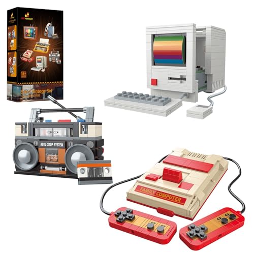 JMBricklayer Retro Haushaltsgeräte Bausteine Set, 20132 Vintage Computer Radio Spielkonsole Klemmbausteine, Haus Deko Bausatz, Retro Spielzeug für Erwachsene und Jungen JMBricklayer Retro Haushaltsgeräte Bausteine Set, 20132 Vintage Computer Radio Spielkonsole Klemmbausteine, Haus Deko Bausatz, Retro Spielzeug für Erwachsene und Jungen von JMBricklayer