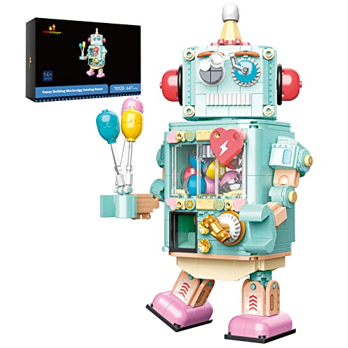 JMBricklayer Technik Roboter Bausteine, 70120 Twist Ei Roboter klemmbausteine Spielzeug, Technic Friends Figuren Modellbausatz für Mädchen und Erwachsene von JMBricklayer