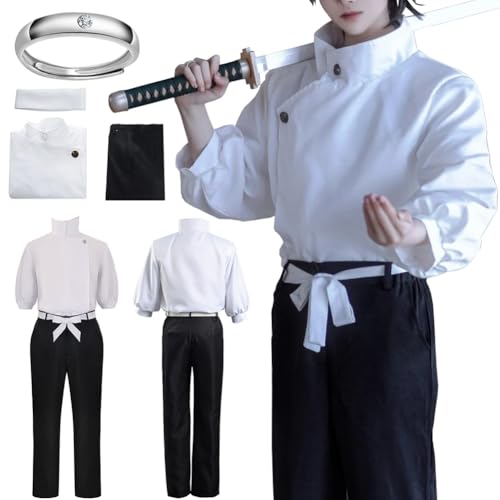 JMOBEU Okkotsu Yuta Cosplay Kostüm Uniform Schuluniform Full Set Halloween Outfit (XL, Cothes) von JMOBEU
