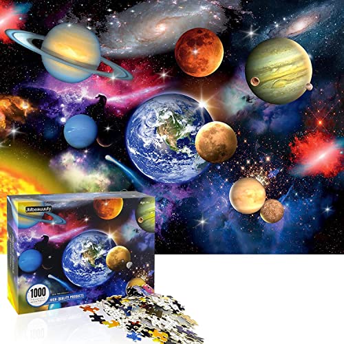 JMbeauuuty Puzzle 1000 Teile Erwachsene Sonnensystem Weltall Puzzle, Weltraum-Puzzle für Erwachsene und Kinder ab 14 Jahren - 70 x50cm von JMbeauuuty