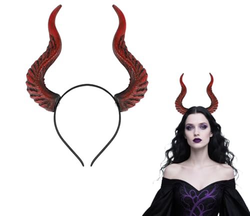 JNGUOSICN Halloween Schwarz Horn Stirnband Gothic Hörner Hexe Schwarz Kopfbedeckung Teufel Horn Stirnband Halloween Hexe Zubehör für Party Dekoration Cosplay Kostüm Kopfschmuck JNGUOSICN Halloween Schwarz Horn Stirnband Gothic Hörner Hexe Schwarz Kopfbedeckung Teufel Horn Stirnband Halloween Hexe Zubehör für Party Dekoration Cosplay Kostüm Kopfschmuck von JNGUOSICN
