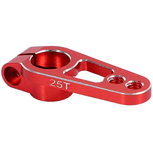 JNJOOD 1 Stuecke Aluminium Legierung 25 T 31 Mm Lenkung Servo Arm Horn für RC Auto Crawler Teile, Rot von JNJOOD