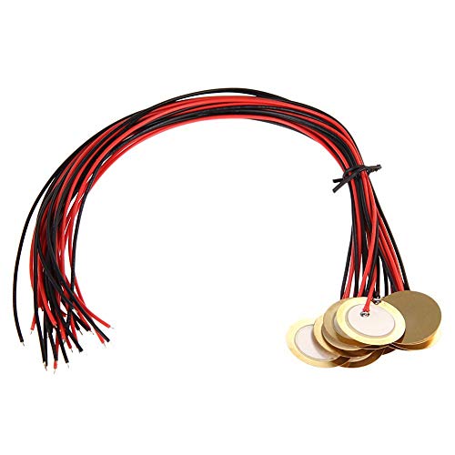 JNJOOD 12 Stück 27 mm Piezo Discs with Leads Mic Drum Trigger Akustische Gitarre Cbg JNJOOD 12 Stück 27 mm Piezo Discs with Leads Mic Drum Trigger Akustische Gitarre Cbg von JNJOOD