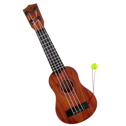JNJOOD 17 Zoll Gitarre Ukulele für Kinder Mini Gitarre 4 Saiten Kinder Musikinstrumente Spielzeug mit Plektren für Kleinkind Jungen Mädchen Langlebig Einfach Zu Verwenden, A von JNJOOD