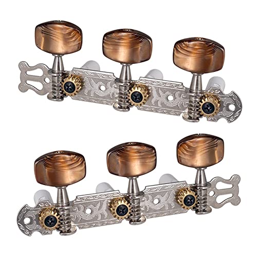 JNJOOD 2 Stück 1:15 Stimmgerät für Gitarre Stimmgerät Köpfe Schlüssel Pegs für Gitarrenteile von JNJOOD