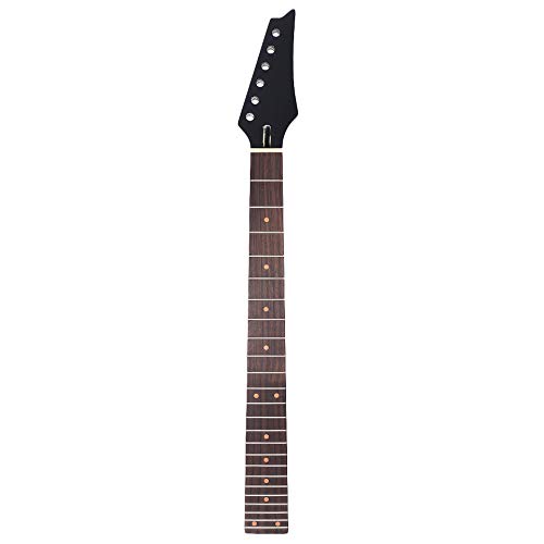 JNJOOD 24 Ersatztastatur aus Ahorn aus Palisander für schwarze E-Gitarre von JNJOOD