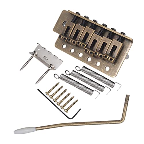 JNJOOD 6 Saiten Gitarre Tremolo Bridge Single Shake Bridge Assembly Systyem Sq Zubehör für E-Gitarre JNJOOD 6 Saiten Gitarre Tremolo Bridge Single Shake Bridge Assembly Systyem Sq Zubehör für E-Gitarre von JNJOOD