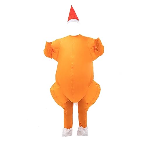 JNJOOD Adult Funny Puppet Turkey Aufblasbares Kostüm Halloween Thanksgiving Easter Bar Nightclub Cosplay Maskerade von JNJOOD