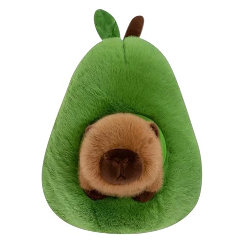 JNJOOD Avocado-Capybara-Plüschtier, Realistisches Capybara-Stofftier, Weiches Gefülltes Capybara-Avocado-Lebensmittel-Plüschkissen, Puppe, 55 cm JNJOOD Avocado-Capybara-Plüschtier, Realistisches Capybara-Stofftier, Weiches Gefülltes Capybara-Avocado-Lebensmittel-Plüschkissen, Puppe, 55 cm von JNJOOD