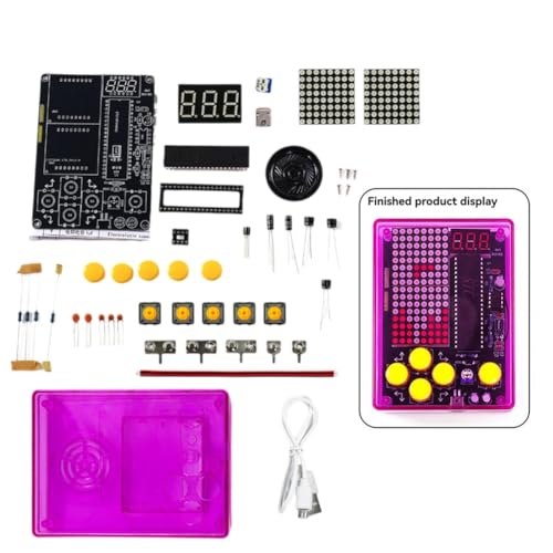 JNJOOD DIY Pixel Game Kit mit Voice Mini Pixel Spielkonsole Elektronik DIY Kit Lötprojektübungs Lernset B JNJOOD DIY Pixel Game Kit mit Voice Mini Pixel Spielkonsole Elektronik DIY Kit Lötprojektübungs Lernset B von JNJOOD