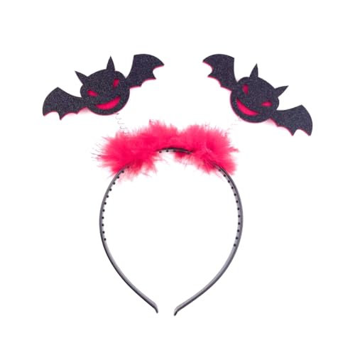 JNJOOD Halloween Fledermaus-Stirnband, Tag der, Pailletten-Haarband, Cosplay-Kostüm, Kopfbedeckung für Erwachsene und Kinder, Bühnen-S-Kopfbedeckung, Schwarz JNJOOD Halloween Fledermaus-Stirnband, Tag der, Pailletten-Haarband, Cosplay-Kostüm, Kopfbedeckung für Erwachsene und Kinder, Bühnen-S-Kopfbedeckung, Schwarz von JNJOOD