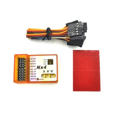 JNJOOD NX4 PRO Flugsteuerung für Starrflügel-Flugzeuge 3D Gyroskop Balance, Unterstützt Mehrere für Starrflügel-Flugzeugunterstützung Rate/Hold/Gyro Off Mode A von JNJOOD