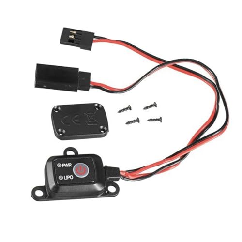JNJOOD RC Power Switch Power Switch mit MCU-Steuerung für RC-Auto, Flugzeug, Boot, LiPo-, NiMH- und NiCd-Batterien von JNJOOD