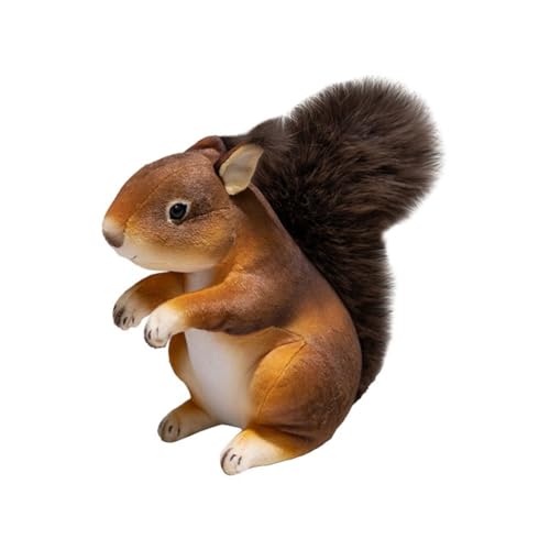 JNJOOD Süßes Eichhörnchen-Plüschtier, Weich Ausgestopftes Cartoon-Tier, Puppe, Heimdekoration, Geburtstagsgeschenk, 25 cm JNJOOD Süßes Eichhörnchen-Plüschtier, Weich Ausgestopftes Cartoon-Tier, Puppe, Heimdekoration, Geburtstagsgeschenk, 25 cm von JNJOOD