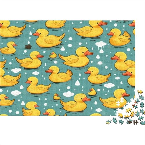 Niedliche Ente Puzzles 1000 Teile Krawatter Erwachsene Lernspiel Home Decor Geschicklichkeitsspiel Für Die Ganze Familie Geburtstag Stress Relief 1000pcs (75x50cm) von JNLWJFFF