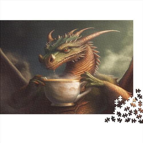 Riesiger Drache Erwachsene 1000 Teile Krawatter Puzzle Lernspiel Familie Challenging Games Geburtstag Home Decor Entspannung Und Intelligenz 1000pcs (75x50cm) von JNLWJFFF