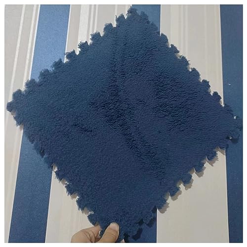 Ineinandergreifende Teppich-Puzzlefliesen, 30 x 30 cm, quadratische Plüschschaum-Bodenfliesen, Schlafzimmer, schalldichte Teppichfliesen, flauschige Schaumstoff-Bodenmatte für Zuhause, Spielzimmer, 20 von JNTFNE