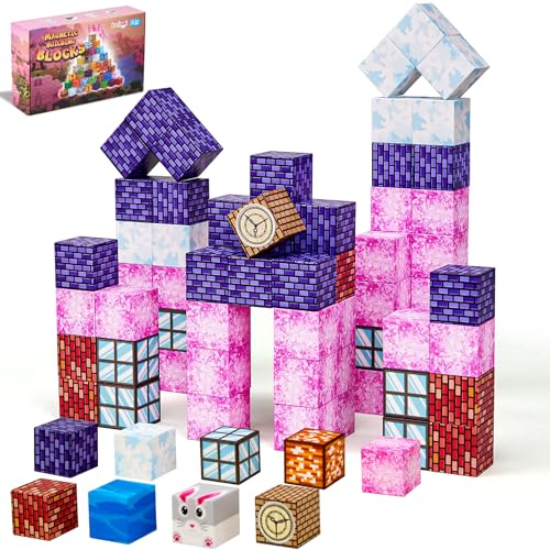 JOEJONI Magnetische Bausteine, 80 Stück Magnetisches Spielzeug für Kinder, Magnetic Building Blocks, Montessori Magnetische Spielzeug für ab 3+ Jahre, Kreative Kinderspielzeug JOEJONI Magnetische Bausteine, 80 Stück Magnetisches Spielzeug für Kinder, Magnetic Building Blocks, Montessori Magnetische Spielzeug für ab 3+ Jahre, Kreative Kinderspielzeug von JOEJONI