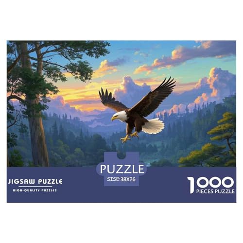Adler 1000 Pieces Jigsaw Puzzles for Adults Challenging Game Stress Relieving Entertainment Cultivate The Spirit of Teamwork for Adults Gifts 38x26cm/1000pcs von JOFHYYSIE
