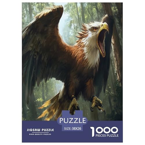 Adler 1000 Teile Puzzle Für Erwachsene Bildungspiele Stresslindernde Unterhaltung Teamgeist Pflegen Für Männer, Frauen, Ältere 38x26cm/1000pcs Adler 1000 Teile Puzzle Für Erwachsene Bildungspiele Stresslindernde Unterhaltung Teamgeist Pflegen Für Männer, Frauen, Ältere 38x26cm/1000pcs von JOFHYYSIE