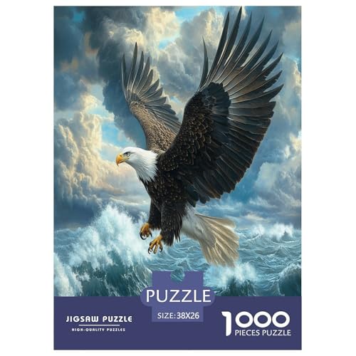 Adler 1000 Teile Puzzle Für Erwachsene Familien-Challenge-Spielzeuge Stresslindernde Unterhaltung Teamgeist Pflegen Für Männer, Frauen, Ältere 38x26cm/1000pcs Adler 1000 Teile Puzzle Für Erwachsene Familien-Challenge-Spielzeuge Stresslindernde Unterhaltung Teamgeist Pflegen Für Männer, Frauen, Ältere 38x26cm/1000pcs von JOFHYYSIE
