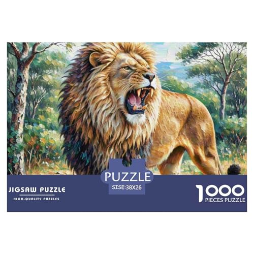 African Löwen 1000 Piece Jigsaw Puzzle for Adults Family Challenge Toys Stress Relief Puzzle Exercise The Memory of The Brain for Adults Gifts 38x26cm/1000pcs African Löwen 1000 Piece Jigsaw Puzzle for Adults Family Challenge Toys Stress Relief Puzzle Exercise The Memory of The Brain for Adults Gifts 38x26cm/1000pcs von JOFHYYSIE