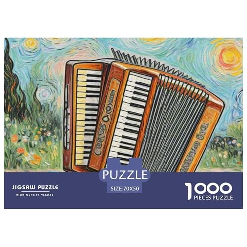 Akkordeon 1000 Pieces Jigsaw Puzzles for Adults EduKatzeional Games Stress Relieving Entertainment Exercise The Memory of The Brain for Adults and Kids, Age 12 Years Up 70x50cm/1000pcs Akkordeon 1000 Pieces Jigsaw Puzzles for Adults EduKatzeional Games Stress Relieving Entertainment Exercise The Memory of The Brain for Adults and Kids, Age 12 Years Up 70x50cm/1000pcs von JOFHYYSIE