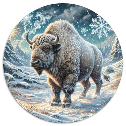 Amerikanischer Bison 1000 Teile Puzzle Für Erwachsene Familien-Challenge Stressabbau-Puzzle Gedächtnis Trainieren Für Die Ganze Familie, Geschenke Für Frauen & Männer 1000pcs (67.5x67.5cm) von JOFHYYSIE