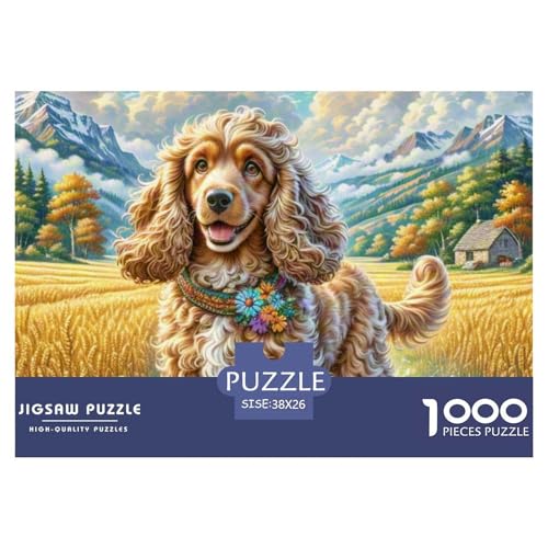 Amerikanischer Cocker Spaniel 1000 Piece Jigsaw Puzzle for Adults Family Challenge Toys Stress Relief Puzzle Exercise The Memory of The Brain for Family DecoRatteteions 38x26cm/1000pcs Amerikanischer Cocker Spaniel 1000 Piece Jigsaw Puzzle for Adults Family Challenge Toys Stress Relief Puzzle Exercise The Memory of The Brain for Family DecoRatteteions 38x26cm/1000pcs von JOFHYYSIE