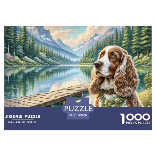Amerikanischer Cocker Spaniel 1000 Pieces Jigsaw Puzzles for Adults Challenging Game Stress Relieving Entertainment Exercise The Memory of The Brain for Men, Women, Elders, Seniors 38x26cm/1000pc Amerikanischer Cocker Spaniel 1000 Pieces Jigsaw Puzzles for Adults Challenging Game Stress Relieving Entertainment Exercise The Memory of The Brain for Men, Women, Elders, Seniors 38x26cm/1000pc von JOFHYYSIE