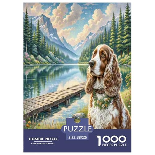 Amerikanischer Cocker Spaniel 1000 Teile Puzzle Für Erwachsene Herausforderndes Spiel Stresslindernde Unterhaltung Teamgeist Pflegen Für Die Ganze Familie, Geschenke Für Frauen, Geschenke Für Mä Amerikanischer Cocker Spaniel 1000 Teile Puzzle Für Erwachsene Herausforderndes Spiel Stresslindernde Unterhaltung Teamgeist Pflegen Für Die Ganze Familie, Geschenke Für Frauen, Geschenke Für Mä von JOFHYYSIE