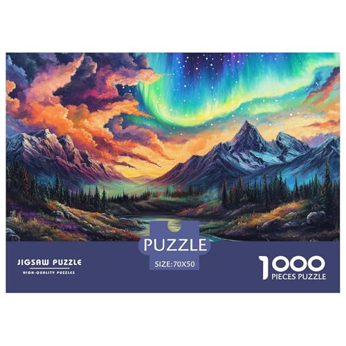 Aurora 1000 Piece Jigsaw Puzzle for Adults EduKatzeional Games Stress Relief Puzzle Exercise The Memory of The Brain for Adults and Kids, Age 12 Years Up 70x50cm/1000pcs Aurora 1000 Piece Jigsaw Puzzle for Adults EduKatzeional Games Stress Relief Puzzle Exercise The Memory of The Brain for Adults and Kids, Age 12 Years Up 70x50cm/1000pcs von JOFHYYSIE