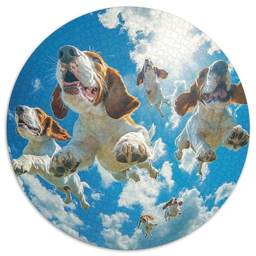 BAdler Hunds 1000 Pieces Jigsaw Puzzles for Adults EduKatzeional Games Stress Relieving Entertainment Cultivate The Spirit of Teamwork for Adults Gifts 1000pcs (67.5x67.5cm) von JOFHYYSIE