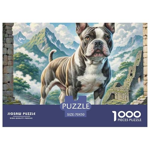BULLHund Terrier 1000 Pieces Jigsaw Puzzles for Adults Challenging Game Stress Relieving Entertainment Exercise The Memory of The Brain for Men, Women, Elders, Seniors 70x50cm/1000pcs BULLHund Terrier 1000 Pieces Jigsaw Puzzles for Adults Challenging Game Stress Relieving Entertainment Exercise The Memory of The Brain for Men, Women, Elders, Seniors 70x50cm/1000pcs von JOFHYYSIE